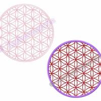 Blume des Lebens rund, Stickdateien für den 13x18-Rahmen