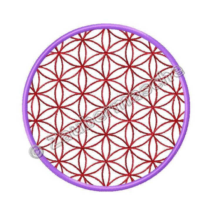 Blume des Lebens rund, Stickdateien für den 13x18-Rahmen Bild 3