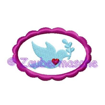 Regenbogen & Taube-Button Stickdateien für den 10x10-Rahmen Bild 3