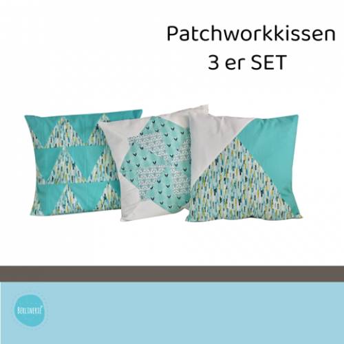 Patchwork Kissen Set 3 in 1