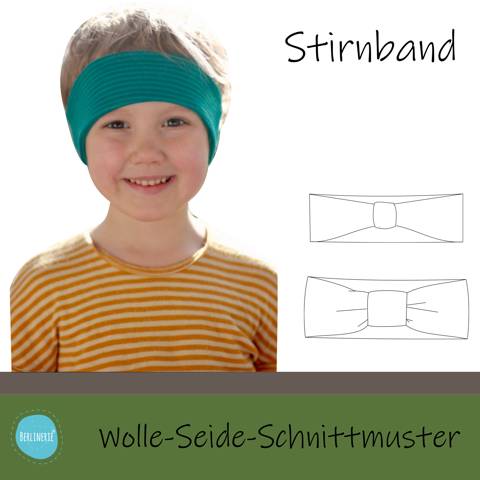 Stirnband Schnittmuster für Wolle-Seide Stoffe Bild 1
