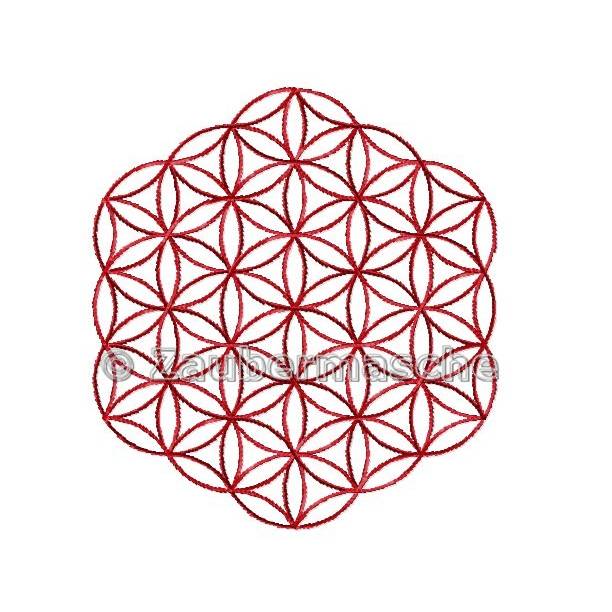 Blume des Lebens 6 Eck ohne Rand, Stickdateien für den 10x10-Rahmen Bild 2