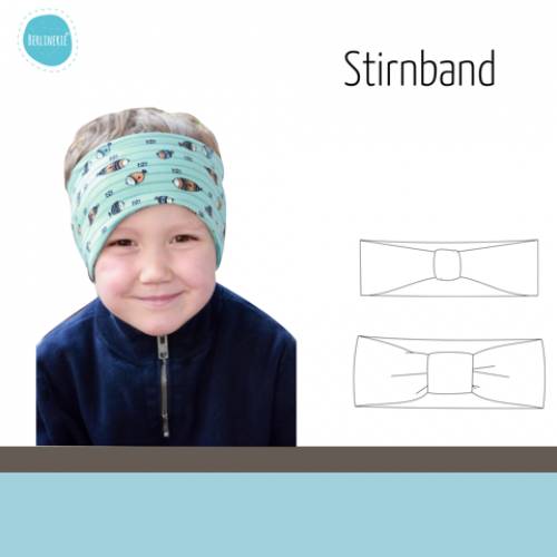 Stirnband, mit Ohrrundung, schlicht, mit Drehung oder Raffung