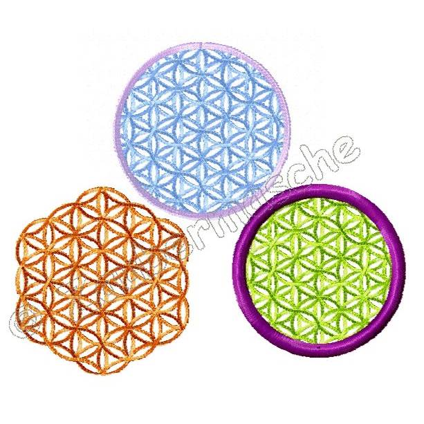 Blume des Lebens 5x5, Stickdateien für den 10x10-Rahmen Bild 1