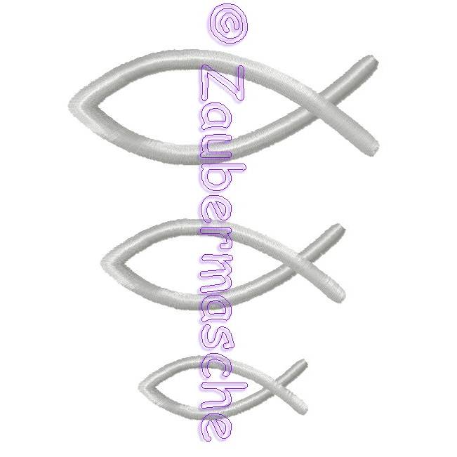 Fische Stickdatei für den 10x10-Rahmen Bild 1