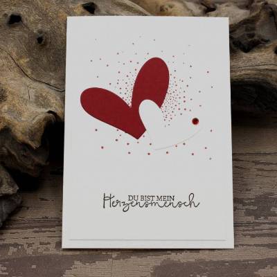Liebeskarte, Karte zum Valentinstag, Grußkarte für deinen Herzensmensch