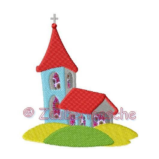 KIrche Stickdatei für den 10x10-Rahmen Bild 2