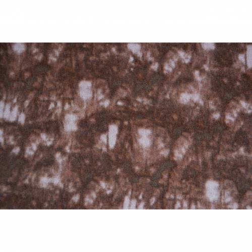 Fleece dunkelbraun meliert Batikoptik  tie die 100 cm x 150 cm 