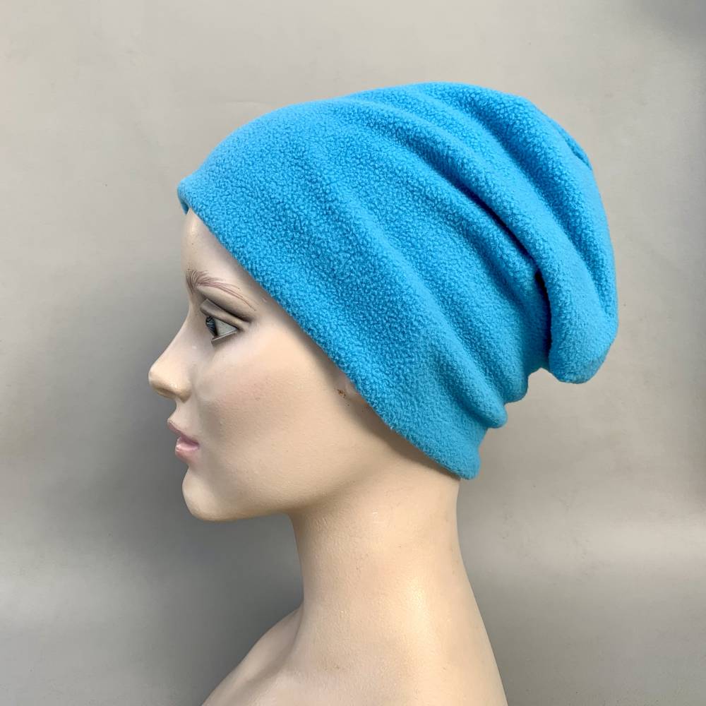 Kinder-Winter-Mütze, Long-Beanie für Jungs mit Fußball, warme Wendebeanie, Jersey mit Fleece gefüttert, Gr 53/54/55/56/5 Bild 5