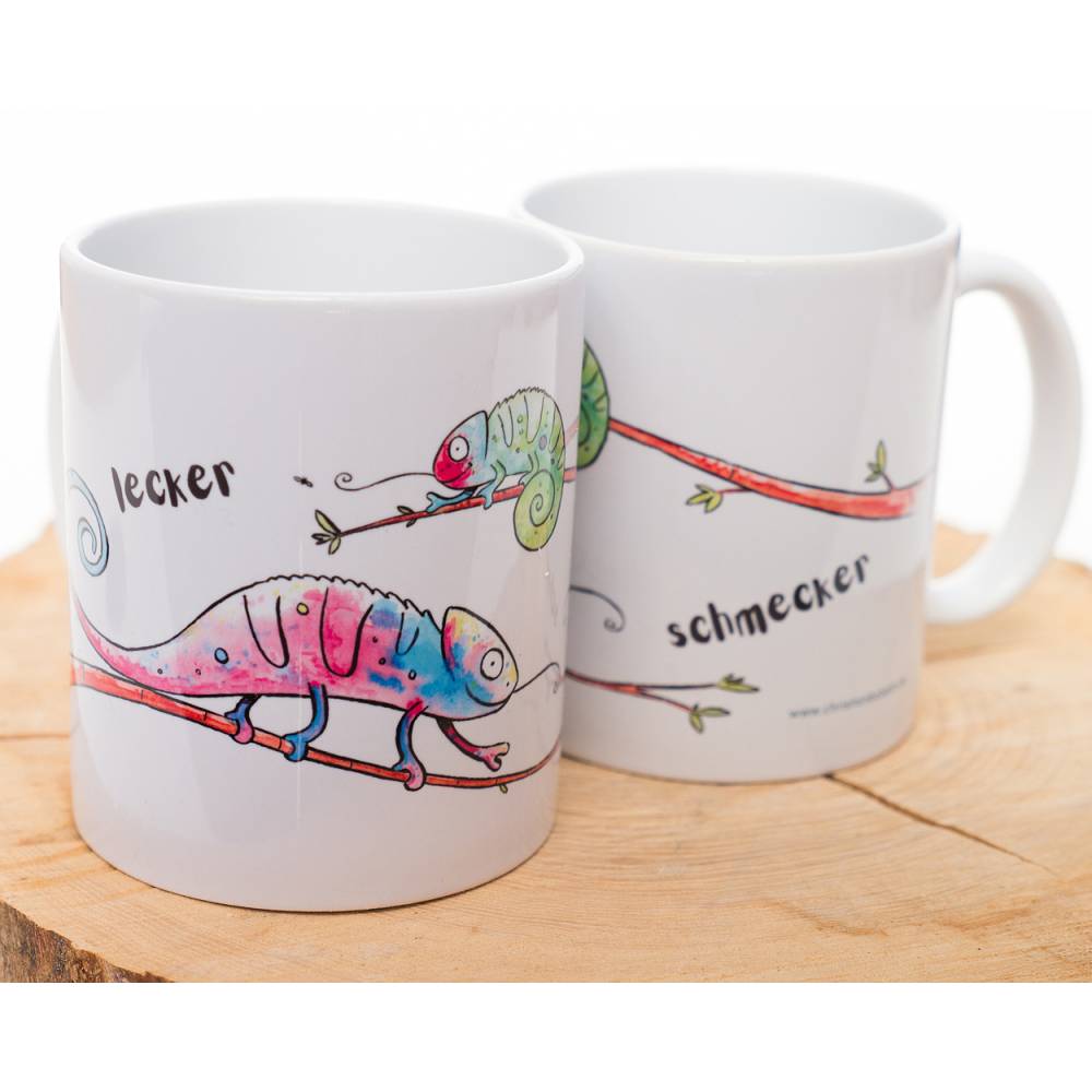 Früchstückstasse Chamäleon