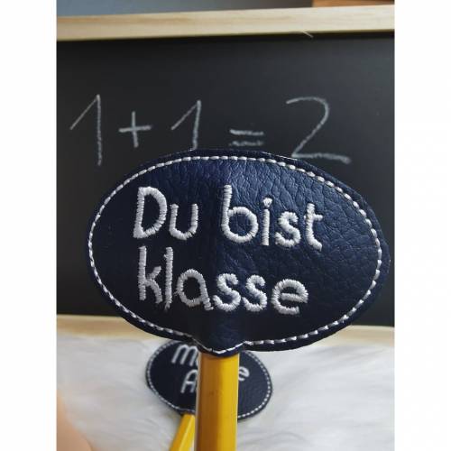 ITH Stifte Topper "Schule" ITH Stickdatei für 10x10