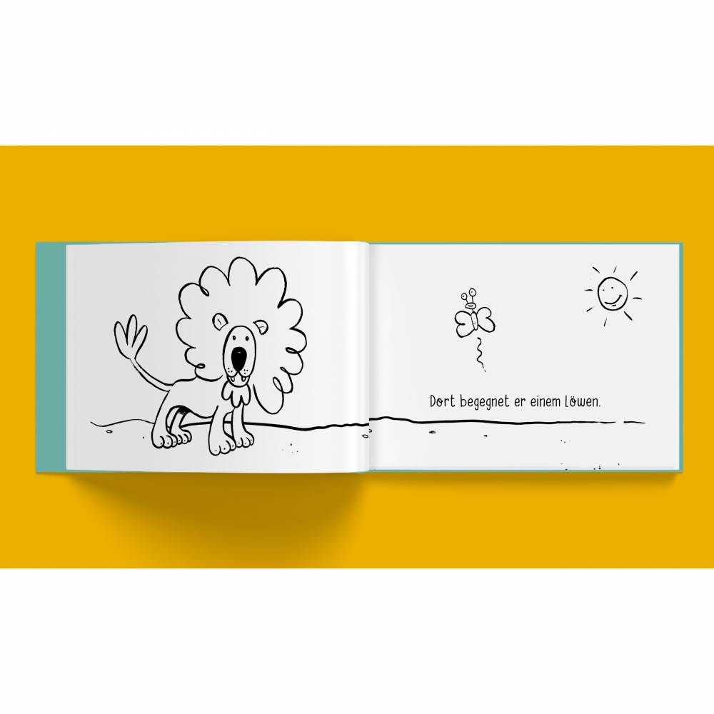 Malbuch mit Geschichte zum Vorlesen, Ausmalbuch mit niedlichen Zeichnungen Bild 3