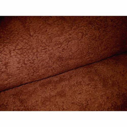 Krimmer Plüsch - Teddystoff  schoko braun Oeko-Tex® Standard 100(1m/17,40 €)