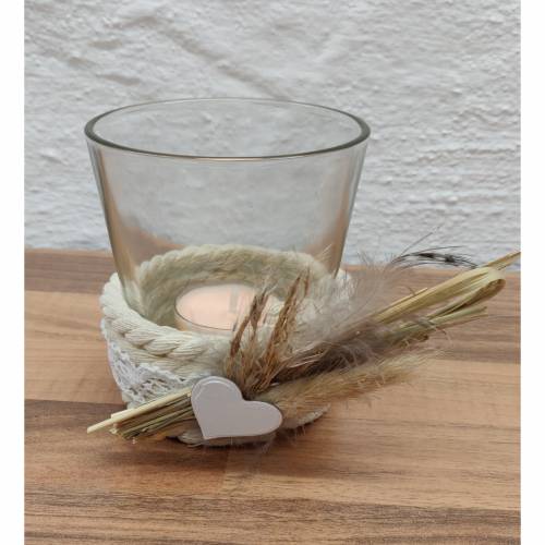 Kerzenglas Shabby-Chic