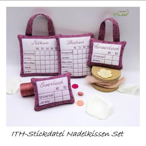 ITH Stickdatei Nadelkissen Set – Praktische Stickmuster für Näh- & Stickmaschinen