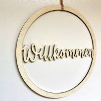 Türkranz "Willkommen" aus Holz