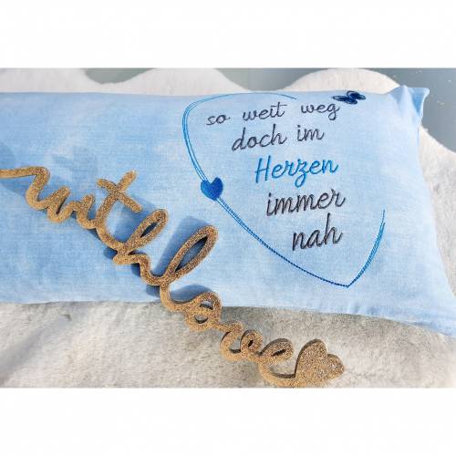 so weit weg... Herz Stickdatei 5 Größen ab 10x10
