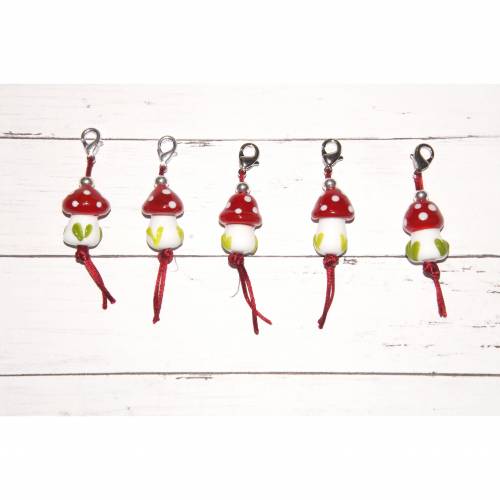 Anhänger Pilz  - Glas - Lampwork