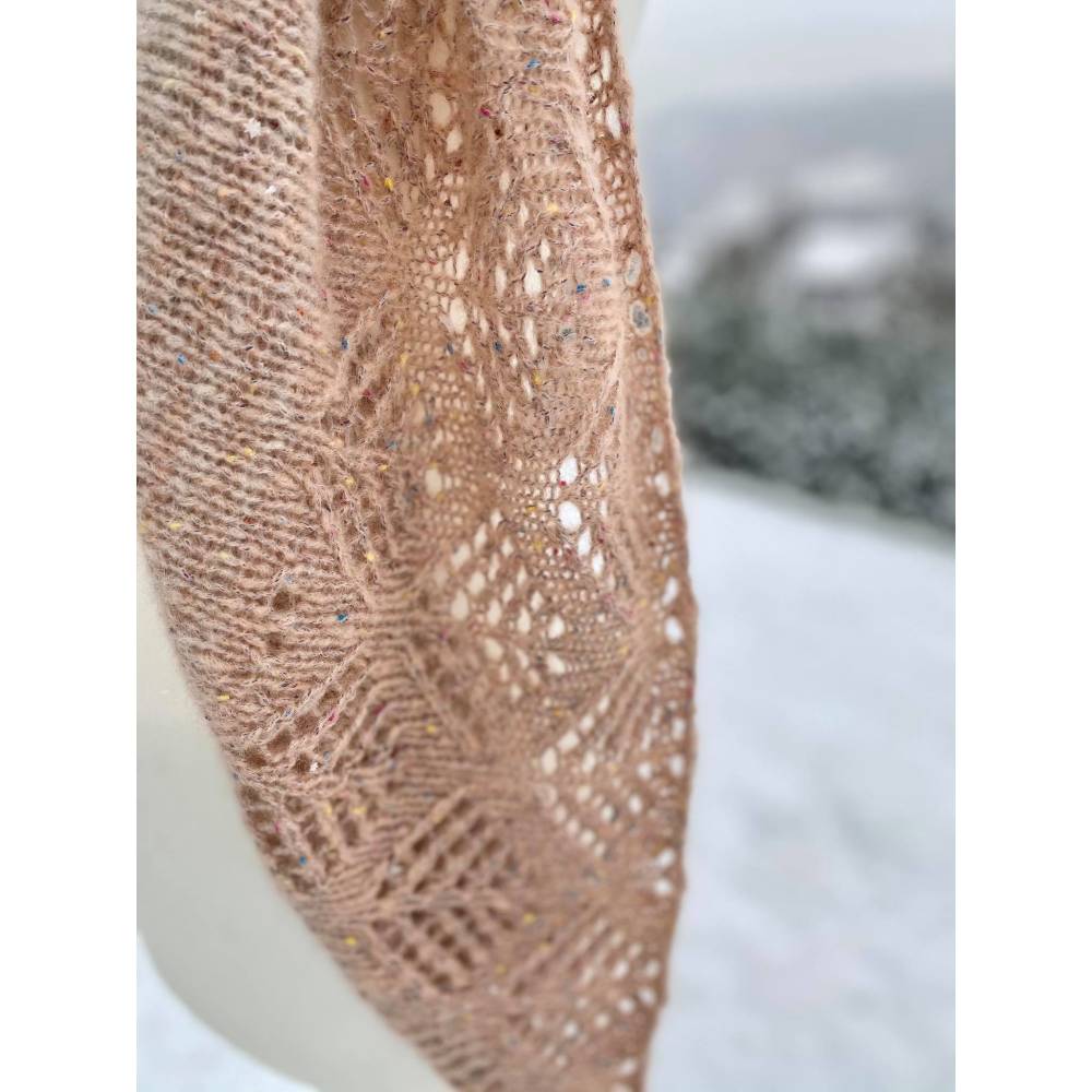 Strickanleitung Lizas Tuch Schneerose Bild 3