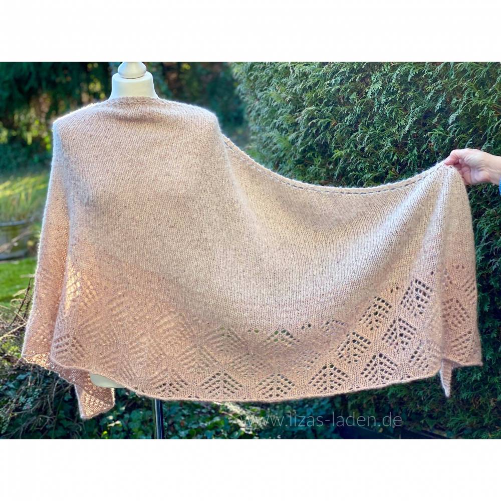 Strickanleitung Lizas Tuch Schneerose Bild 6