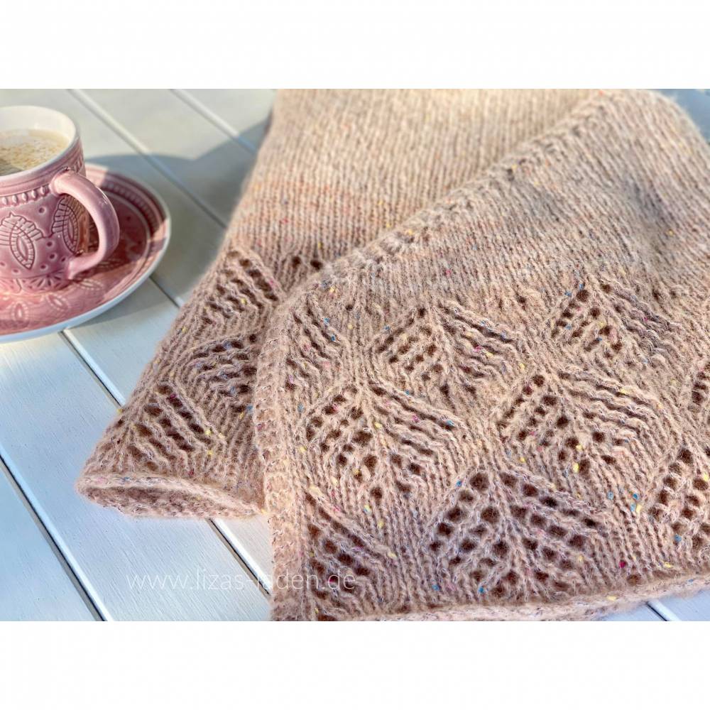 Strickanleitung Lizas Tuch Schneerose Bild 9