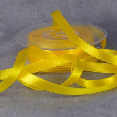 Satinband 6 mm Gelb