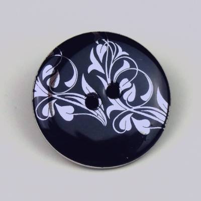 Modeknopf 2-Loch Blume 23 mm