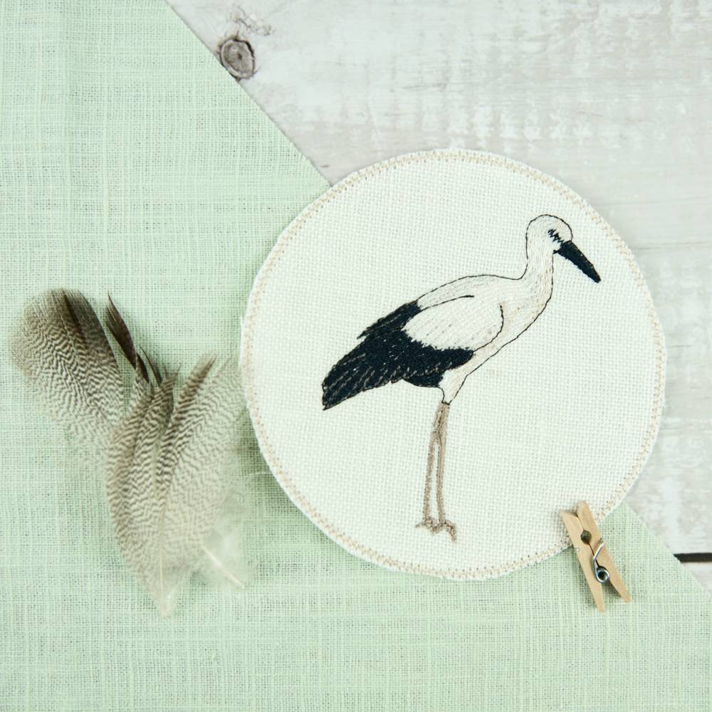 Stickdatei Set Störche im Nest Bild 5