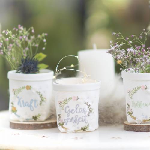 Stickdatei Set Wunschkränze Freude, Gelassenheit, Hoffnung, Kraft und Zuversicht, sowie blanko