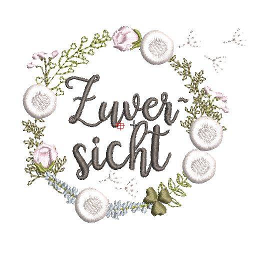 Stickdatei Set Wunschkränze Freude, Gelassenheit, Hoffnung, Kraft und Zuversicht, sowie blanko Bild 10