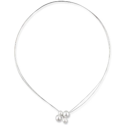 Modische Perlenkette, Kette Hochzeit, Brautschmuck, Halskette Perlen, Hochzeit Schmuck, Edle Perlen Kette mit Anhänger