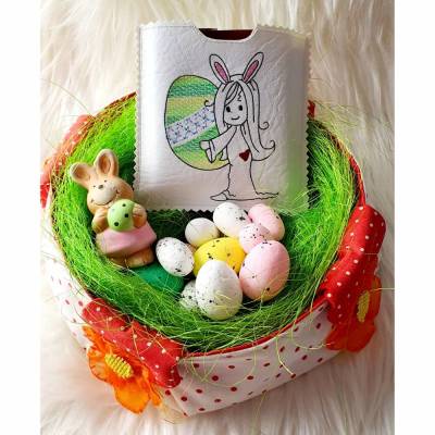 quadratischeSchokihülle Ostern