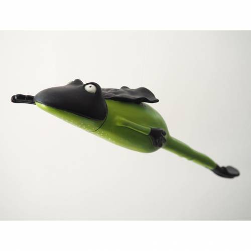 Batfrog, Frosch, Mobilé, Frosch Skulptur, Frosch zum Aufhängen, Froschkönig, Froschplastik, Superheld