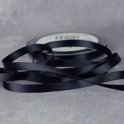 Satinband 10 mm Schwarz