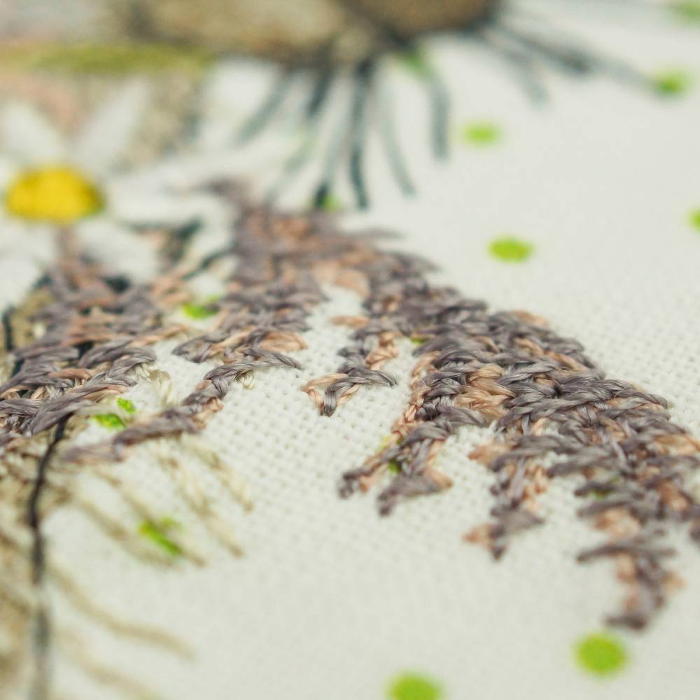 Stickdatei Hase mit Wildblumen Bild 6