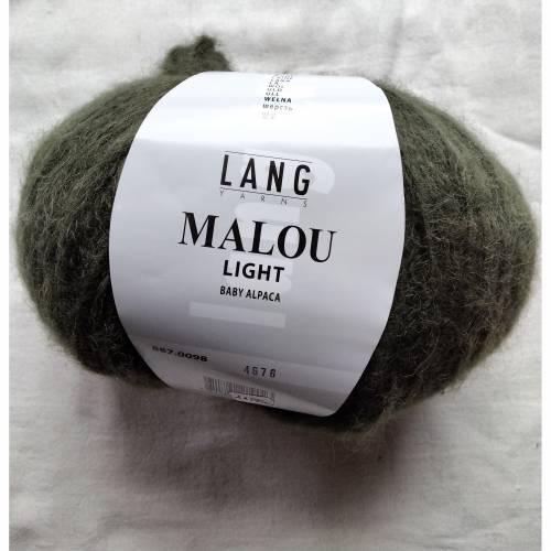 50g Lang Yarns Malou light, Baby Alpaca, Fb. 98/P2, dunkelgrün