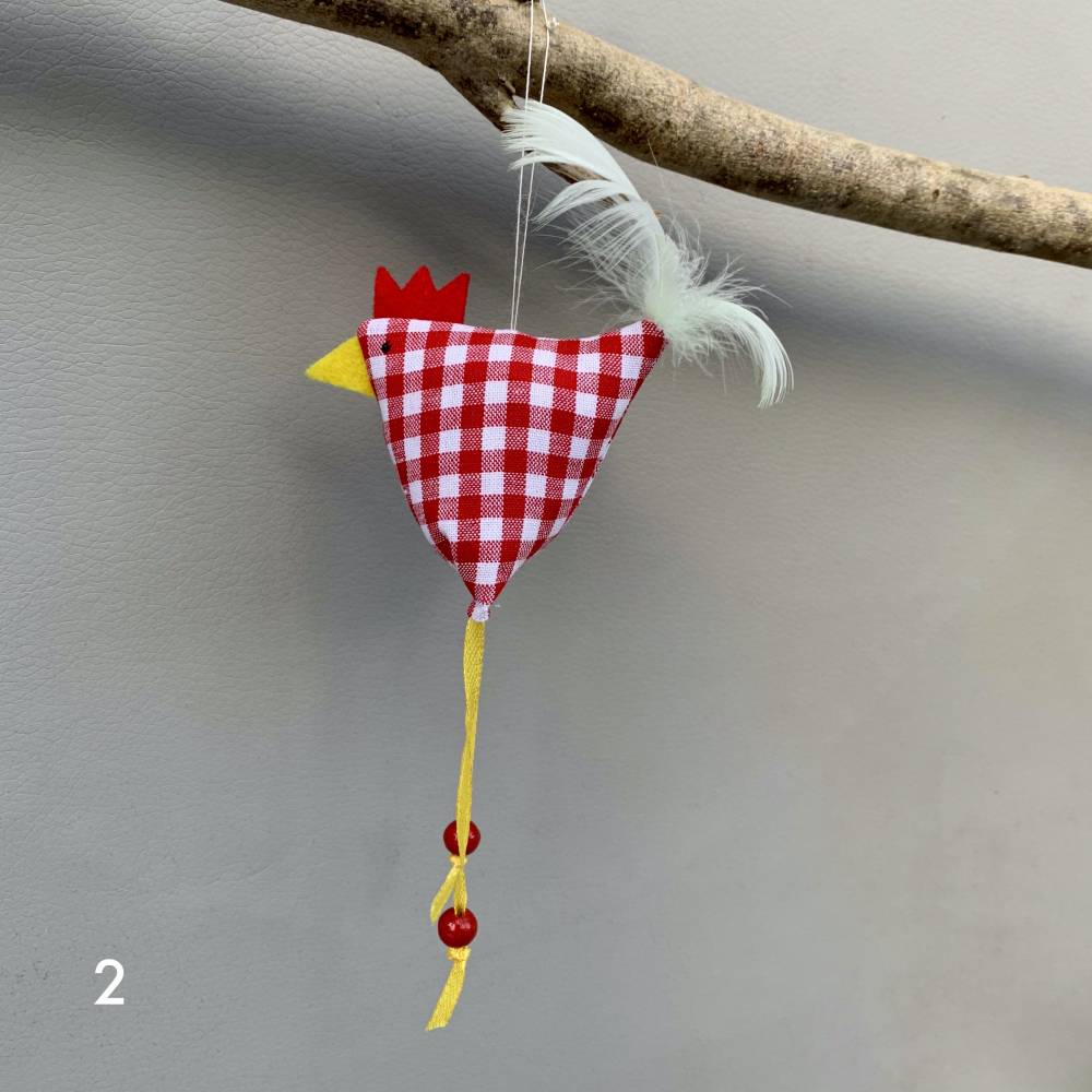Huhn, Osterdeko, 1 St. Stoffhuhn, Oster-Hühnchen Bild 1