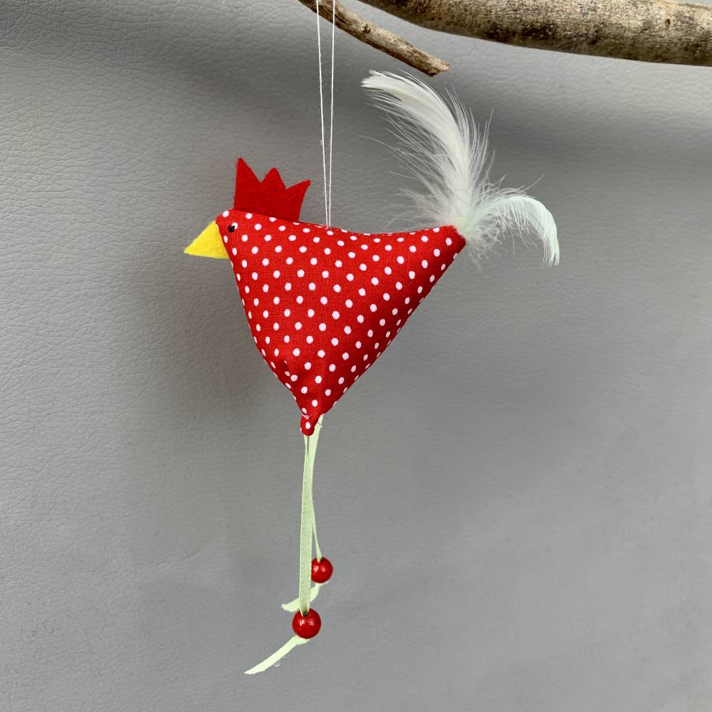 Huhn, Osterdeko, 1 St. Stoffhuhn, Oster-Hühnchen Bild 1