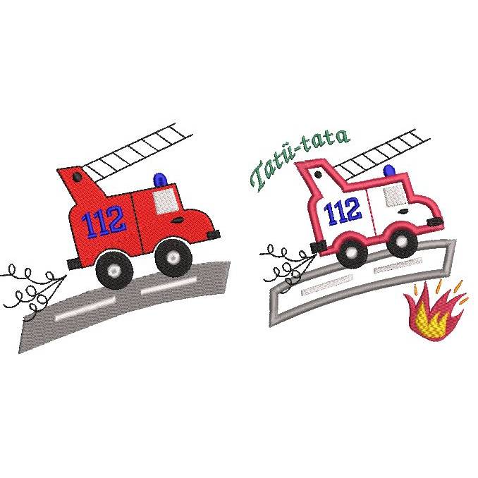 Stickdatei Feuerwehr Bild 3