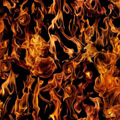 19,00 EUR/m Meterware Timeless Treasures Fire Feuer US-Designerstoff Kissen Grillschürze Ofenhandschuhe Taschen