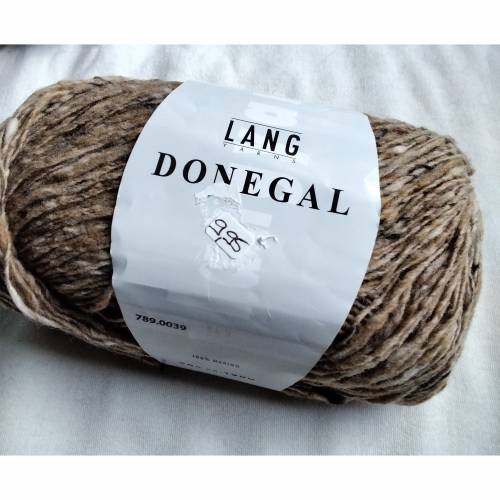 50g Lang Yarns Donegal, Fb. 39, dunkelbeige, Tweed