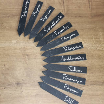 Schiefer Kräuterstecker, Gemüsestecker aus der Manufaktur Karla