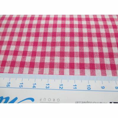  Baumwolle Georgsdorf  Karo kariert  pink 5 mm (1m/8 ,-€) 