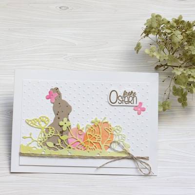 Osterkarte - Ostergrüße mit Osterei