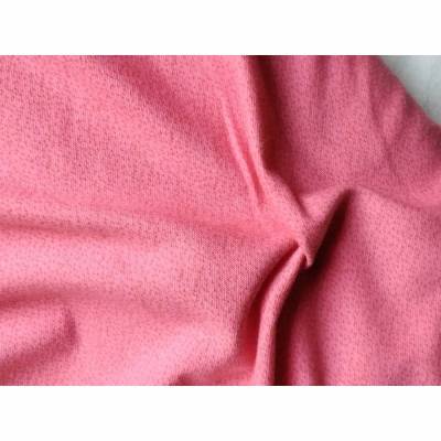 Strickstoff, Jaquard von lillestoff mit Dotties, pink/orange, 0,5 x 1,60 m