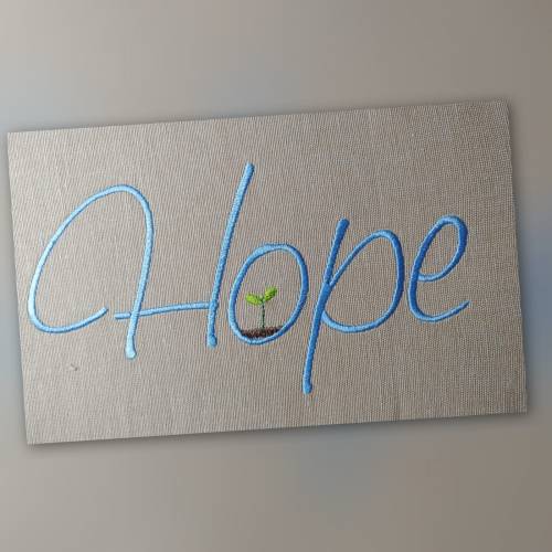 Hope Stickdatei in 3 Größen