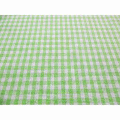  Baumwolle Georgsdorf  Karo kariert 5 mm, weiß/kiwi (1m/8 ,-€) 