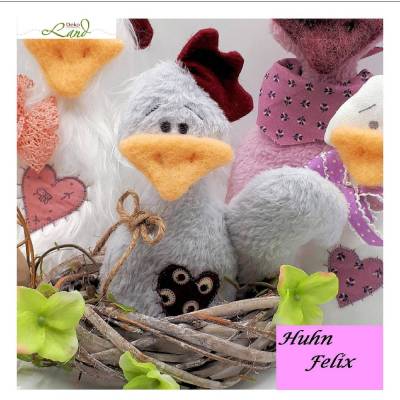 ITH Stickdatei Huhn Felix 14x20