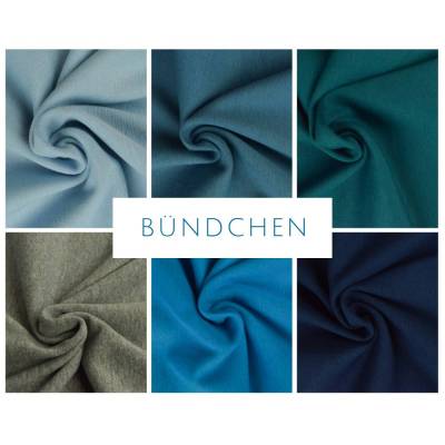 ab 50cm Bündchen Stoff Meterware - für Pumphosen, Kinderpullis, Strampler etc.