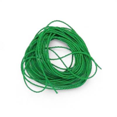 3m Polyester Kordel Schnur  gewachst 1mm grün Makramee
